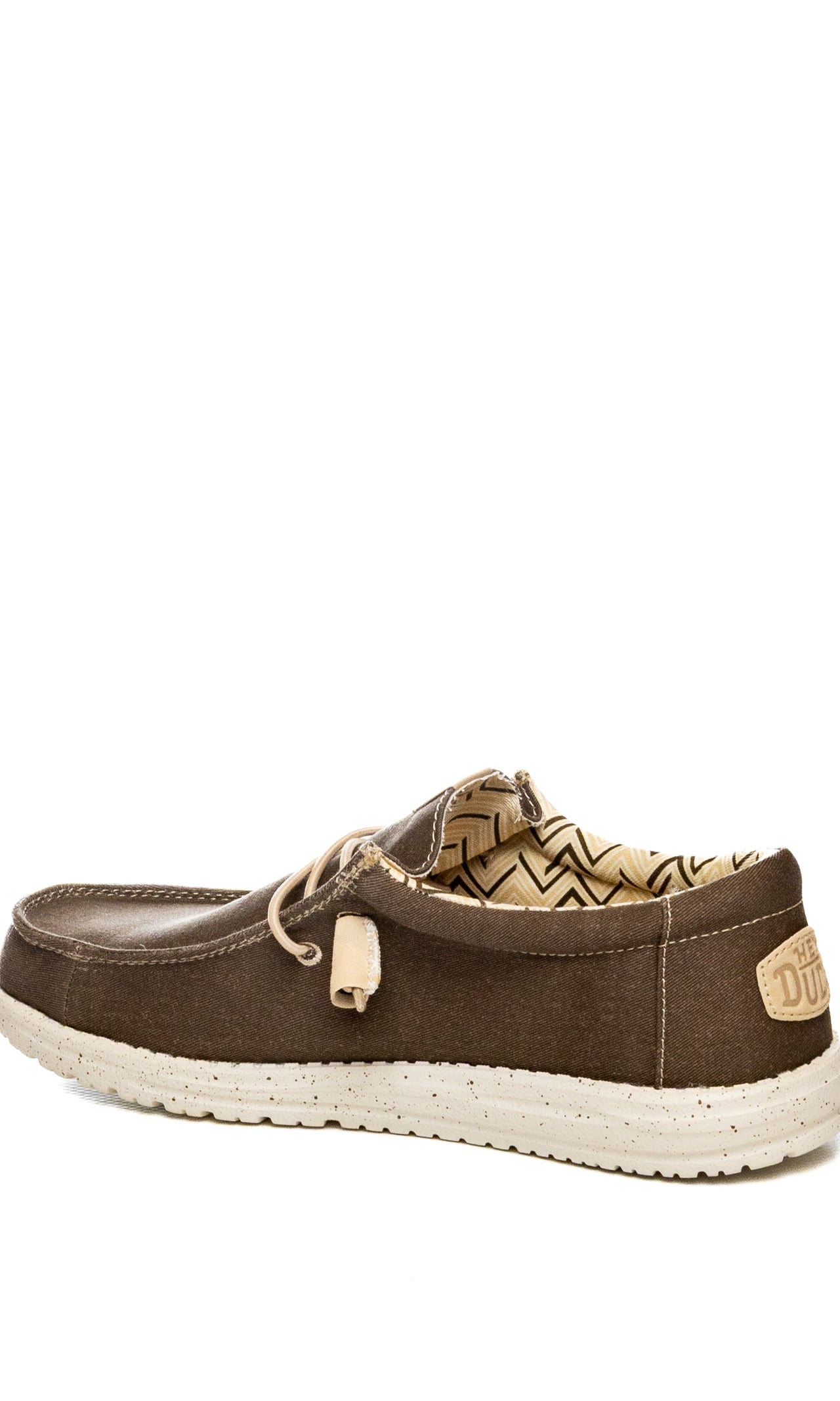 HEY DUDE Slip on wally stretch canvas marrone 40700 WALLY STRETCH CANVAS-2LI