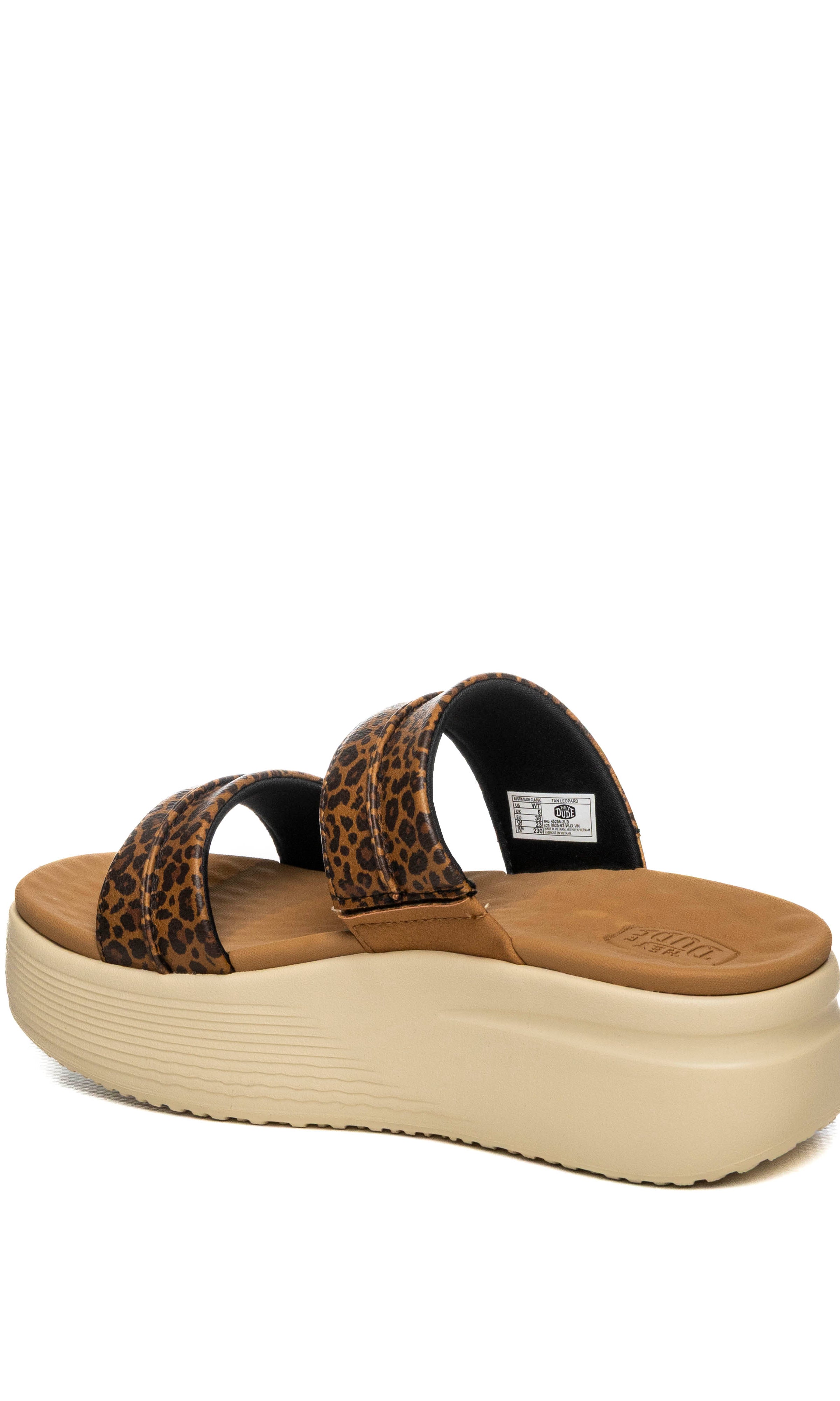 HEY DUDE sandalo austin slide leopard 45256 AUSTIN SLIDE-2LB