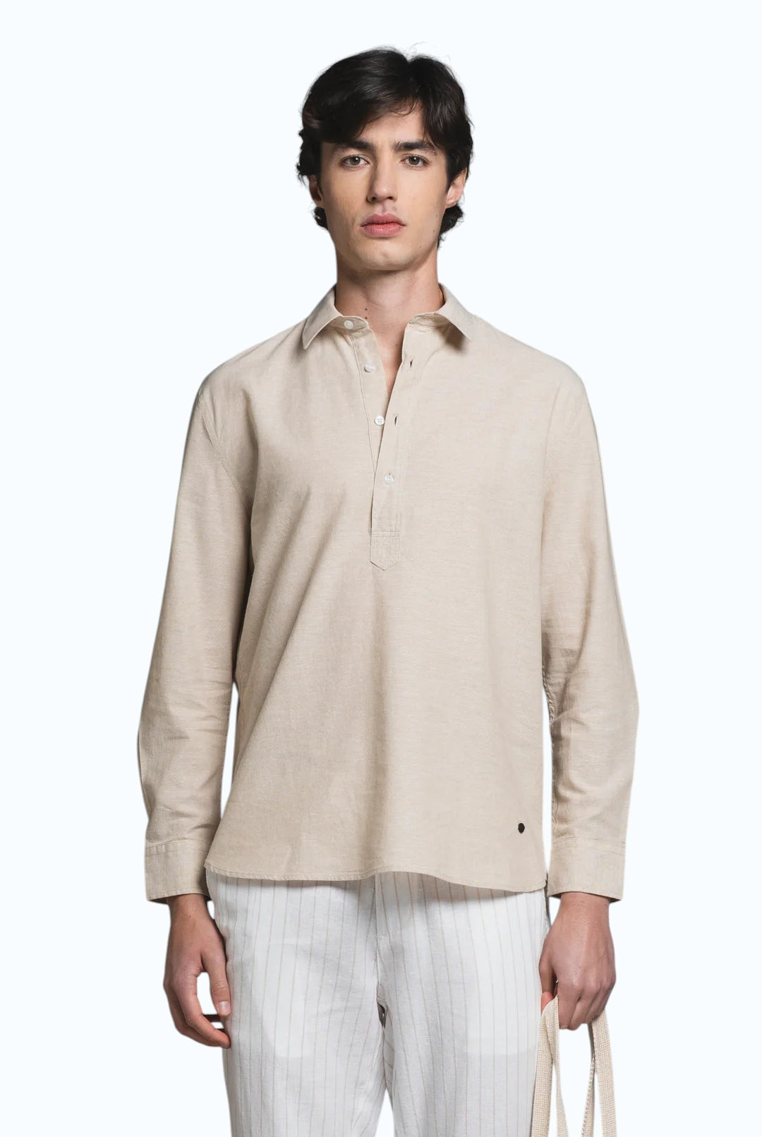 IMPURE camicia cotone ecru CLEVELAND COTONE-C56