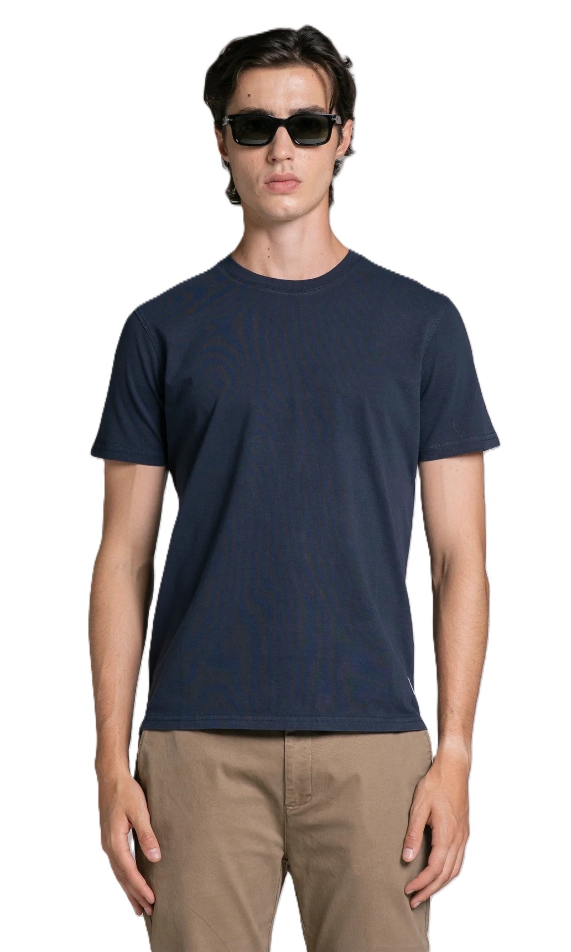 IMPURE t-shit cotone blu JOSHUA COTONE-NAVY