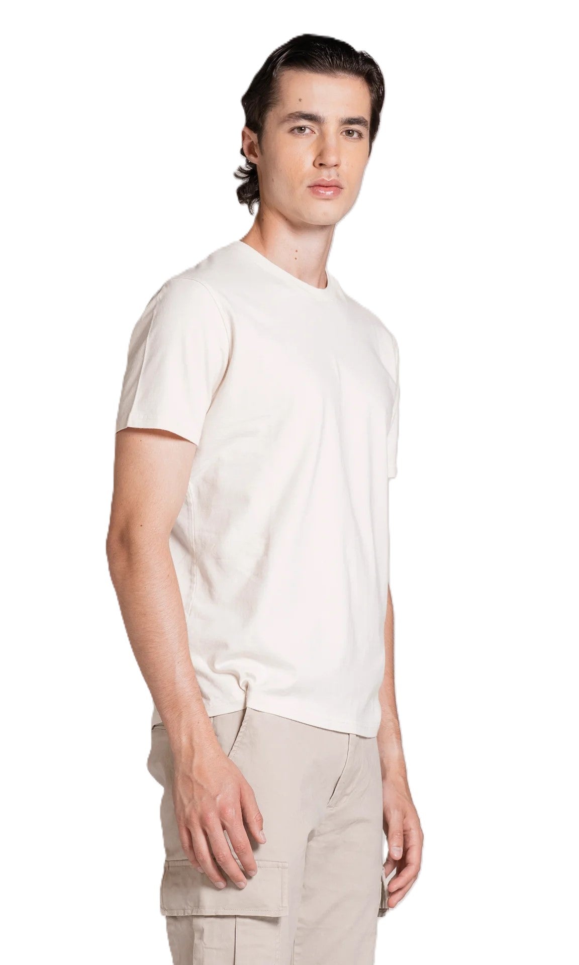 IMPURE t-shirt cotone bianco JOSHUA COTONE-WHITE
