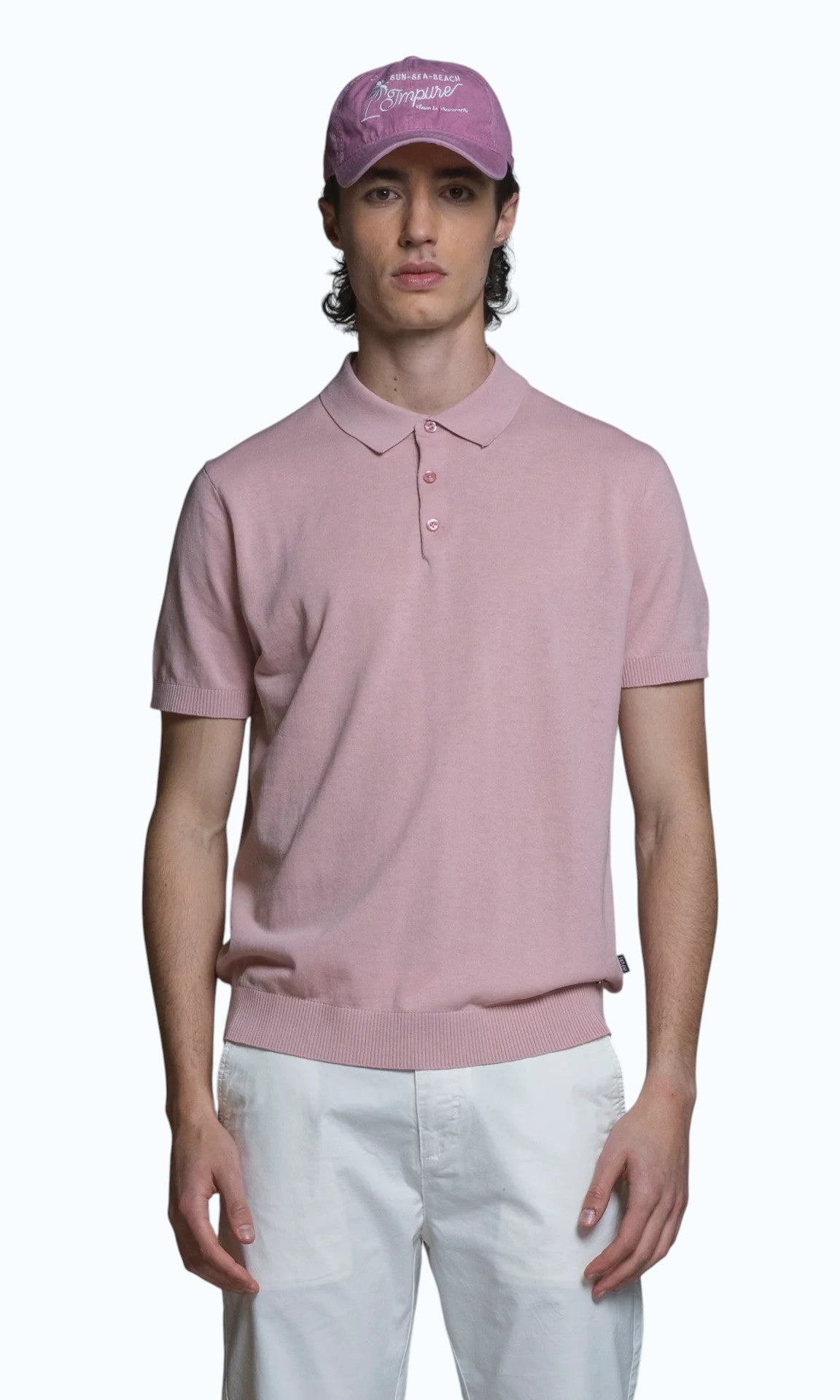 IMPURE polo cotone rosa JOYCE COTONE-C75