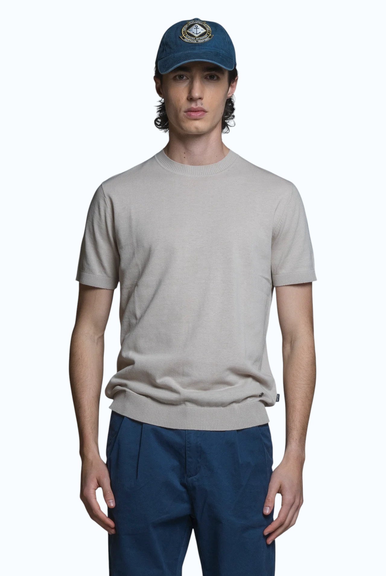 IMPURE girocollo cotone ecru SAMUEL COTONE-C56