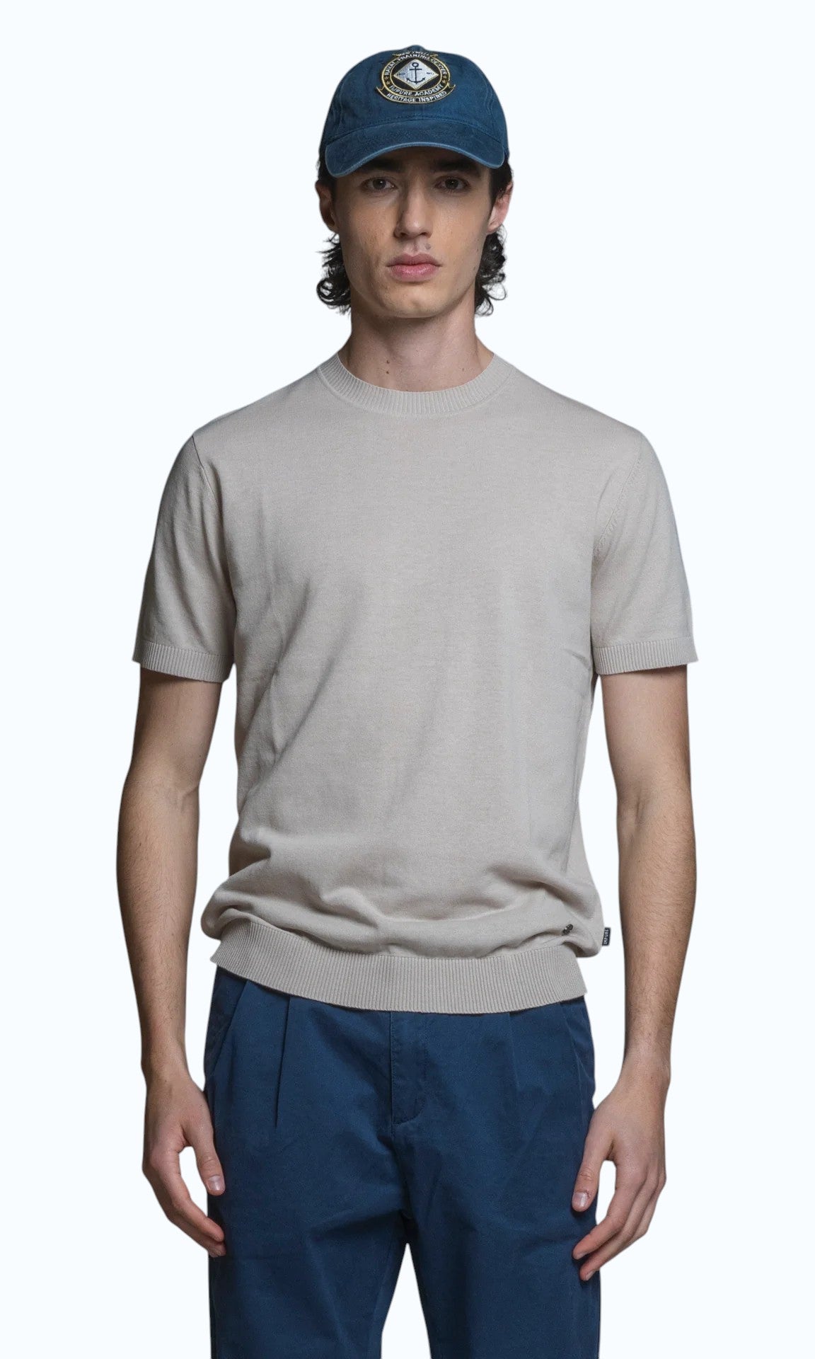 IMPURE girocollo cotone ecru SAMUEL COTONE-C56
