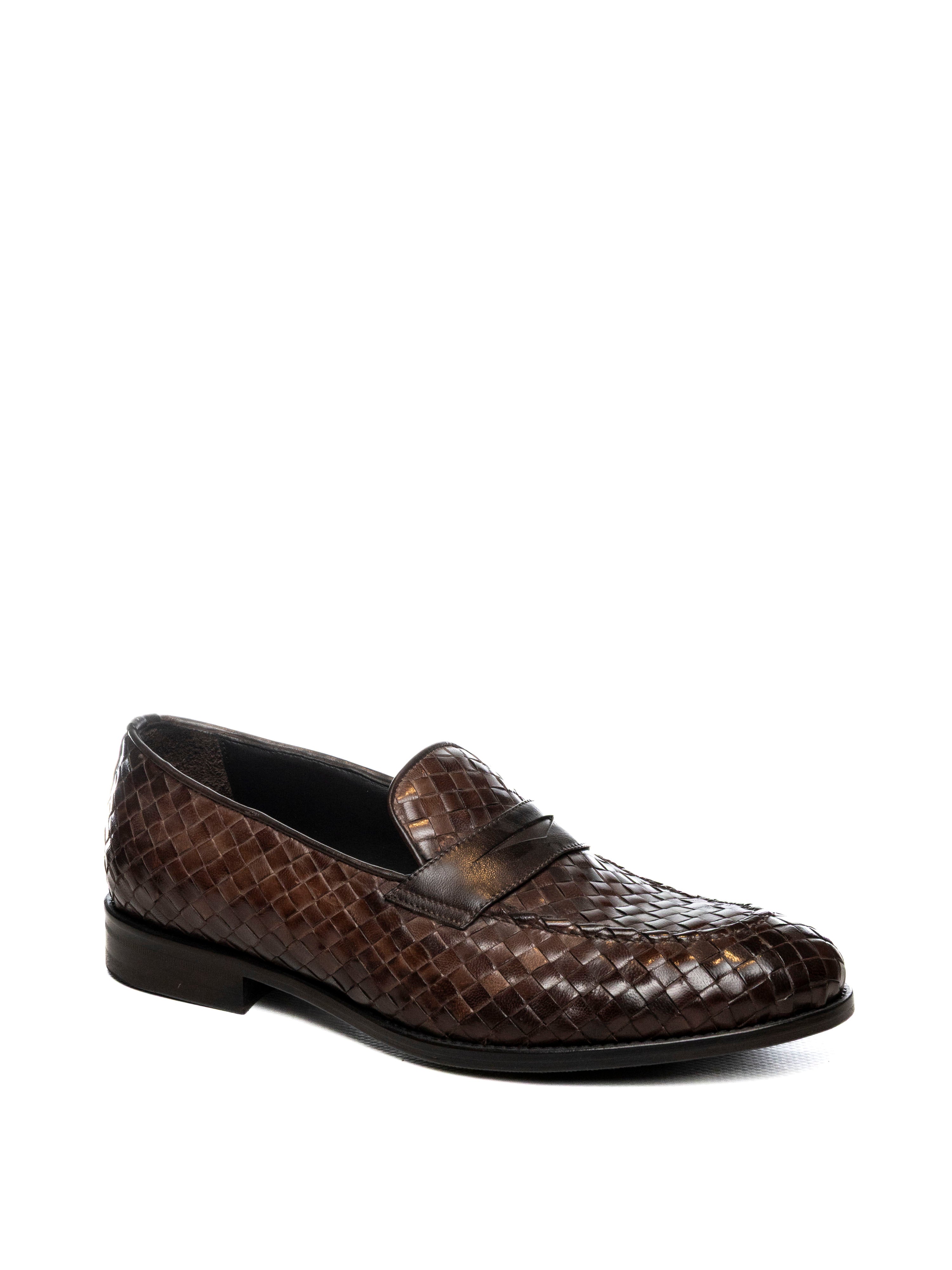 JEROLD WILTON mocassino intrecciato marrone 786 INTREC-COCCO