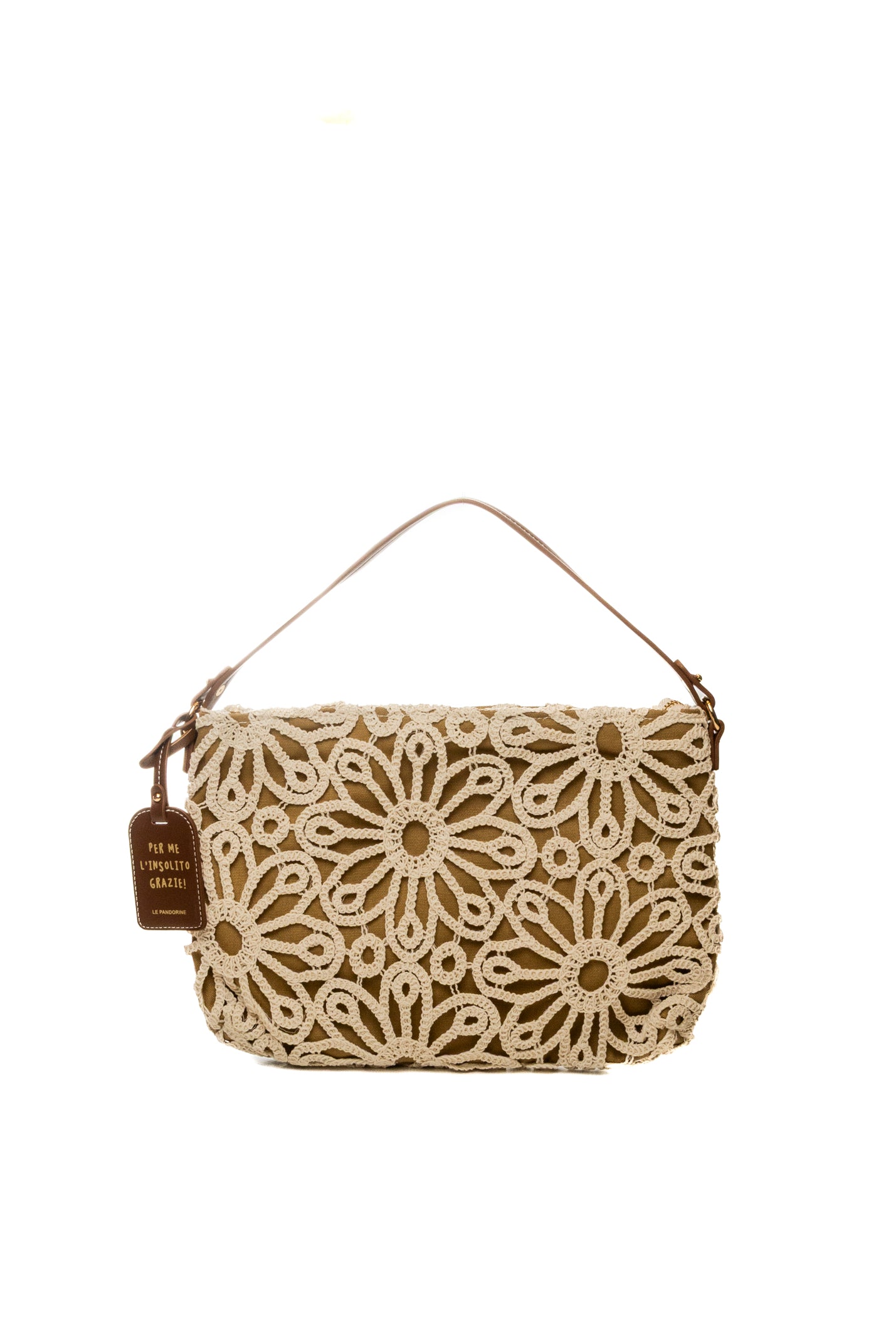 LE PANDORINE borsa a spalla gisele ecru PS2619B41 GISELE-C15