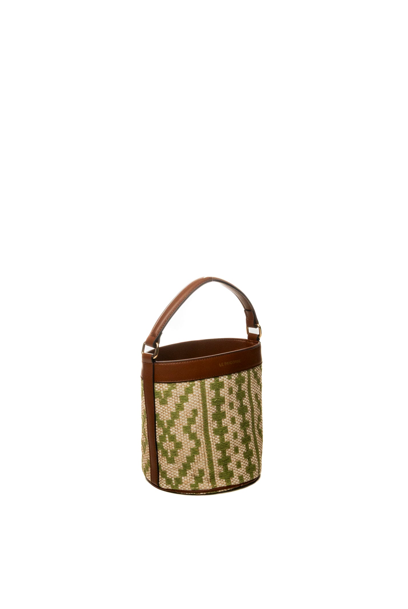 LE PANDORINE borsa a mano giulia verde/marrone PS2620B28 GIULIA-C40