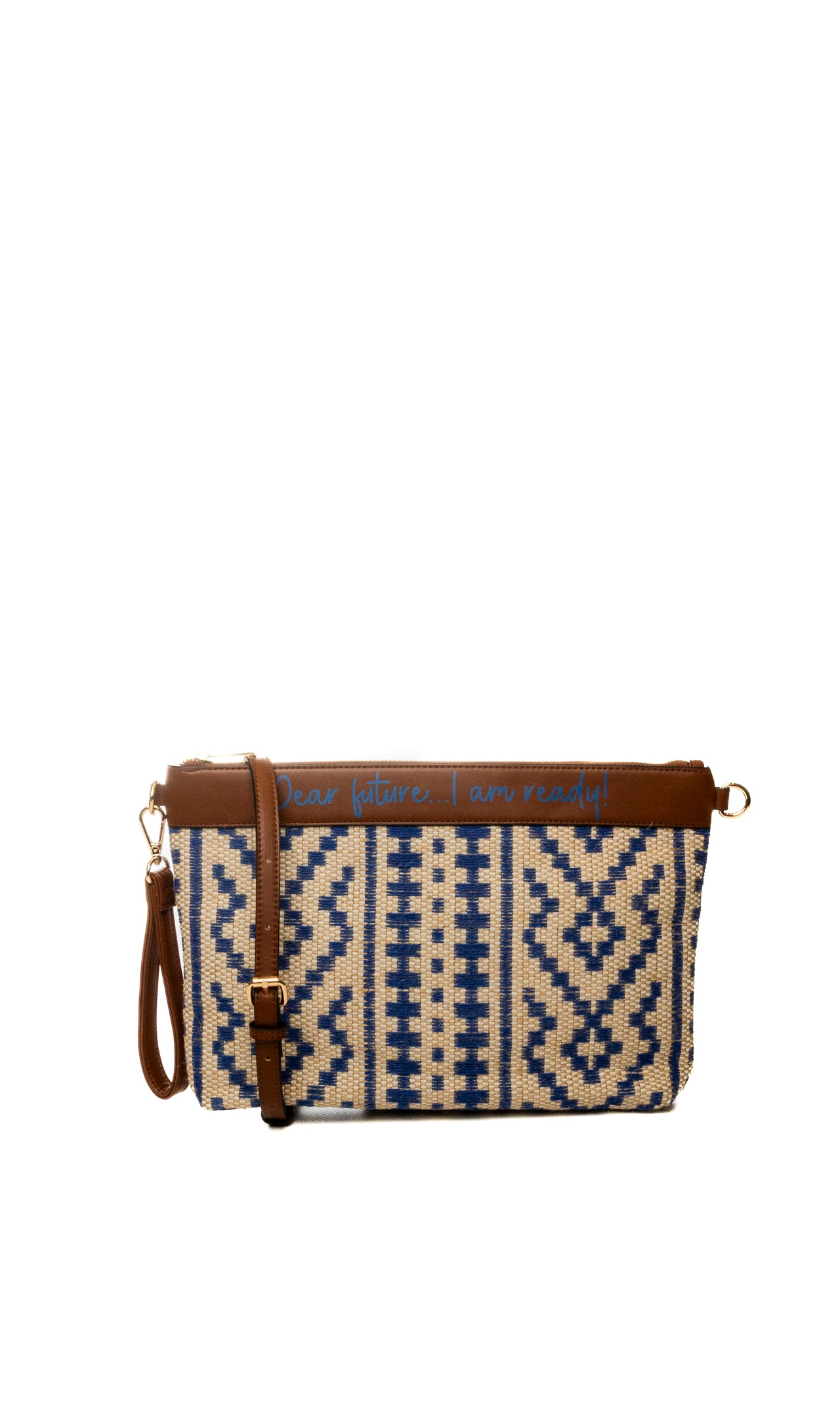 LE PANDORINE borsa a mano giulia blu/marrone PS2620B29 GIULIA-C39
