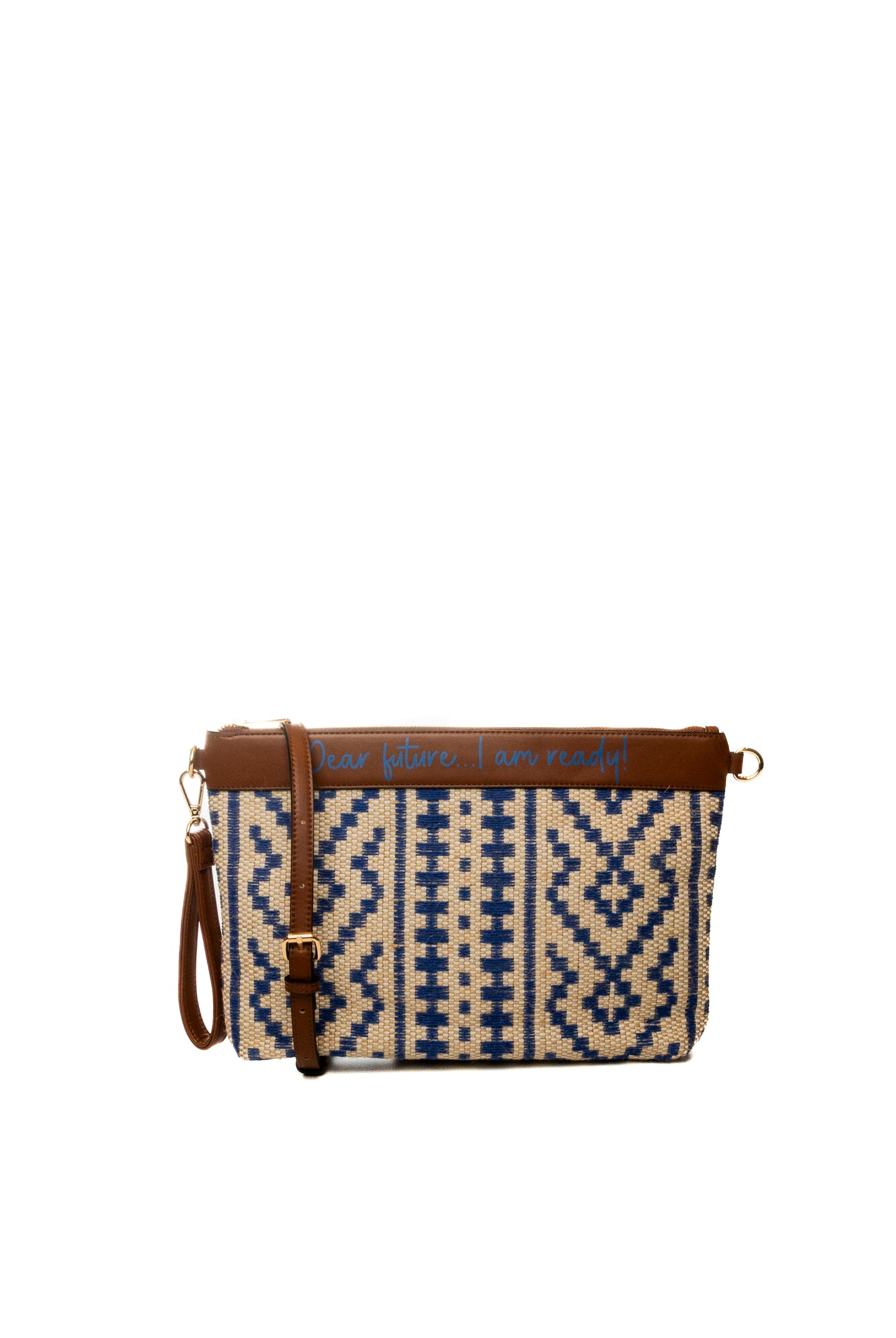 LE PANDORINE borsa a mano giulia blu/marrone PS2620B29 GIULIA-C39