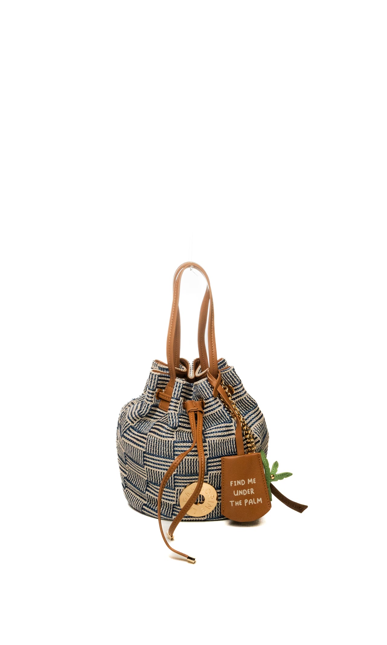 LE PANDORINE borsa a mano miriam blu/marrone PS2627B38 MIRIAM-C33