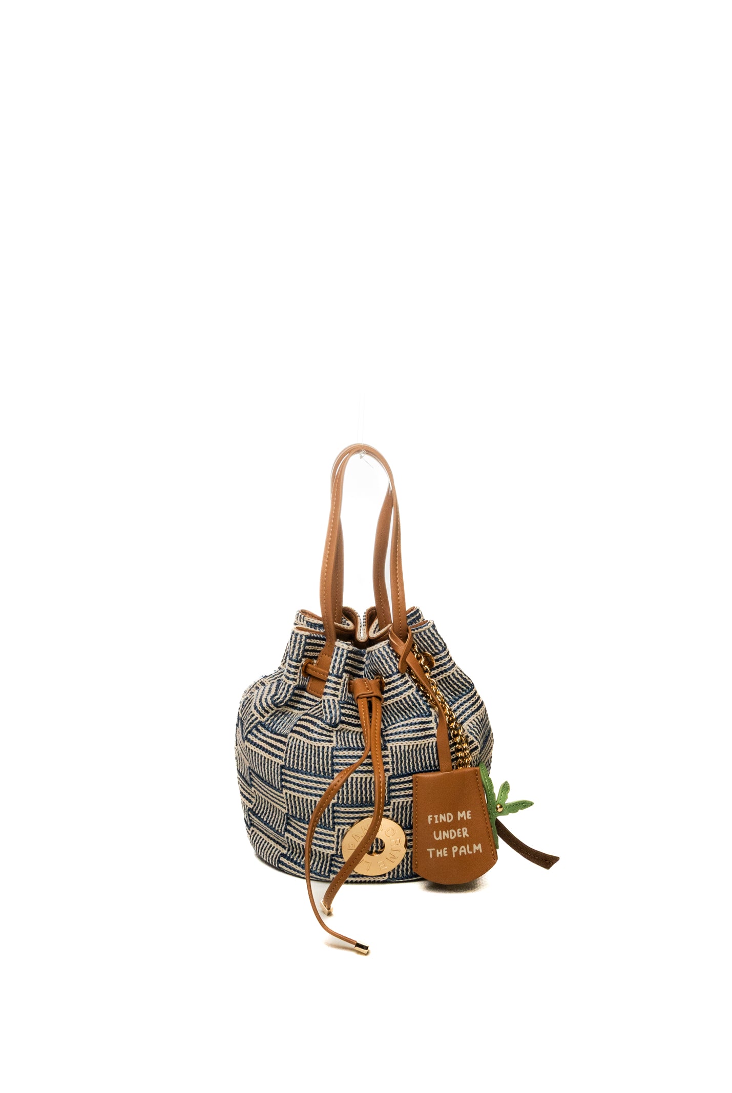 LE PANDORINE borsa a mano miriam blu/marrone PS2627B38 MIRIAM-C33
