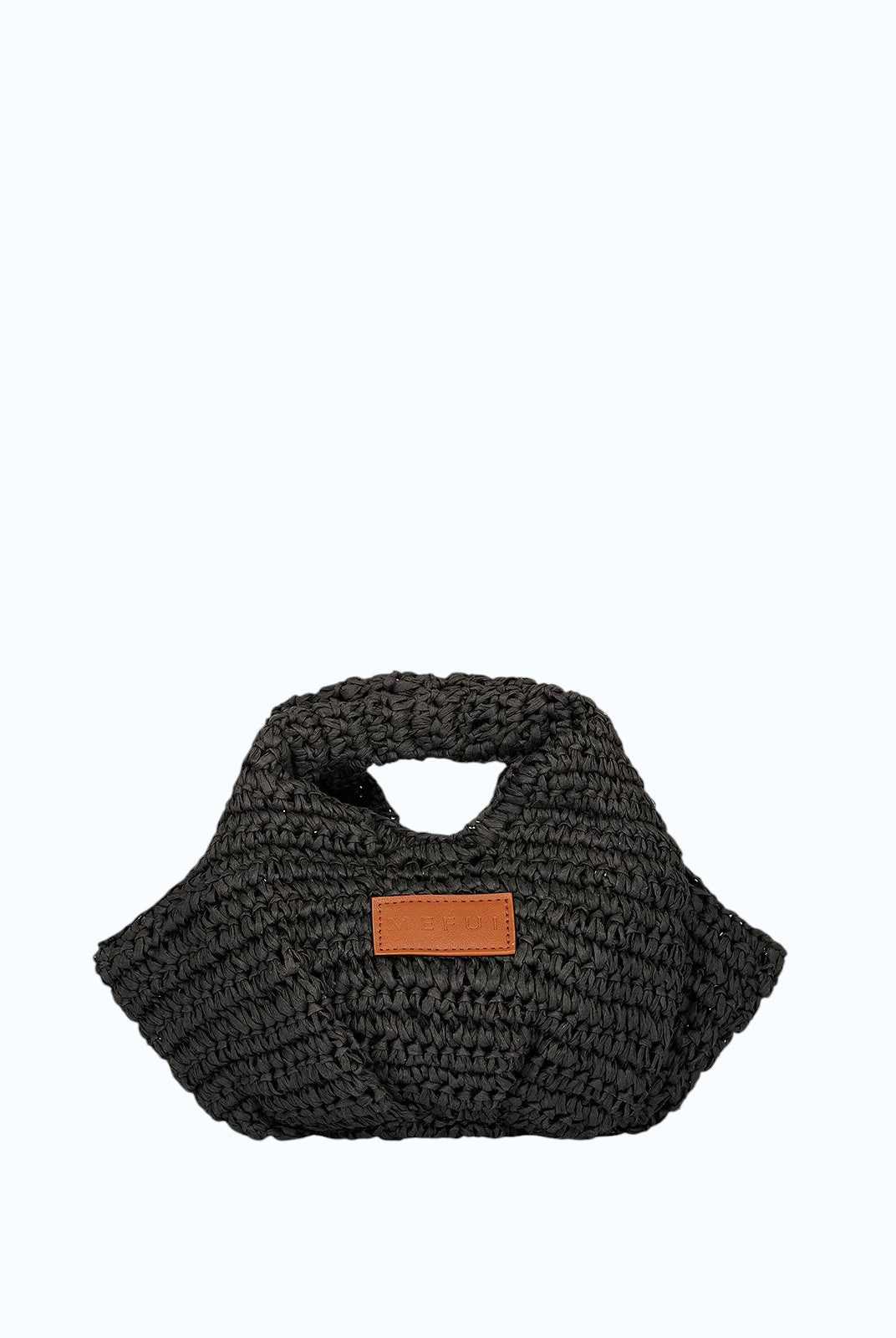 ME FUI Borsa a mano rafia nero SW0065BK RAFIA-BLACK