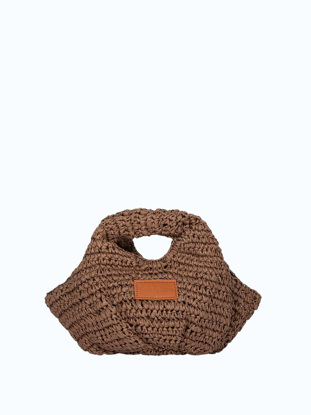 ME FUI Borsa a mano rafia marrone SW0065BN RAFIA-BROWN