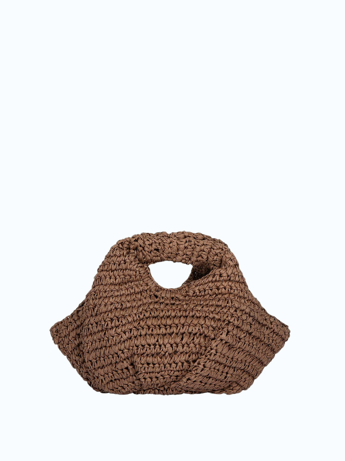 ME FUI Borsa a mano rafia marrone SW0065BN RAFIA-BROWN