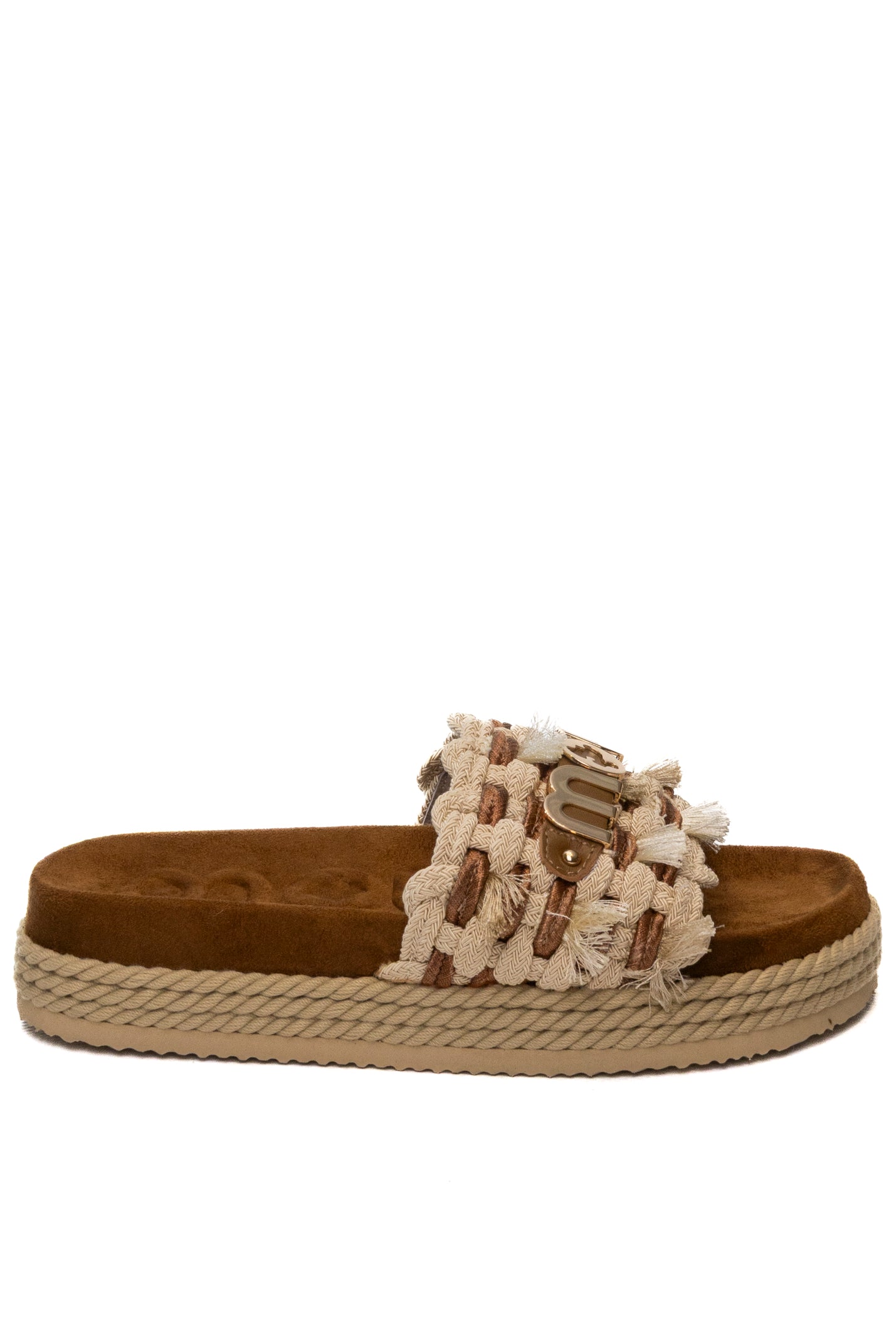 MOU Sandalo frange beige 451008K ROPE-BEIGE
