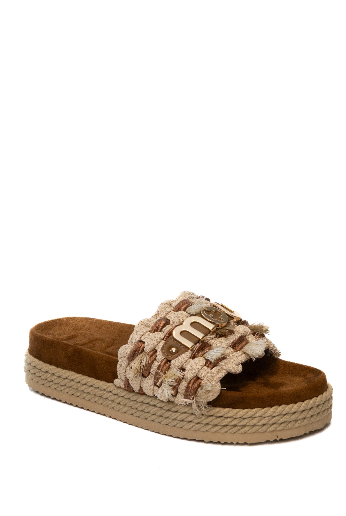 MOU Sandalo frange beige 451008K ROPE-BEIGE