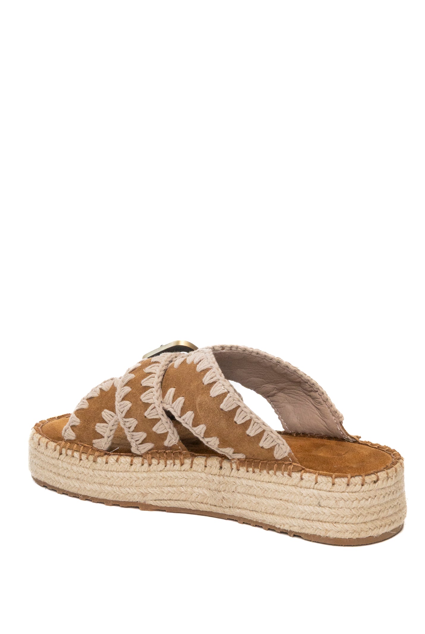 MOU Sandalo camoscio cognac 641003A JUTE-COG