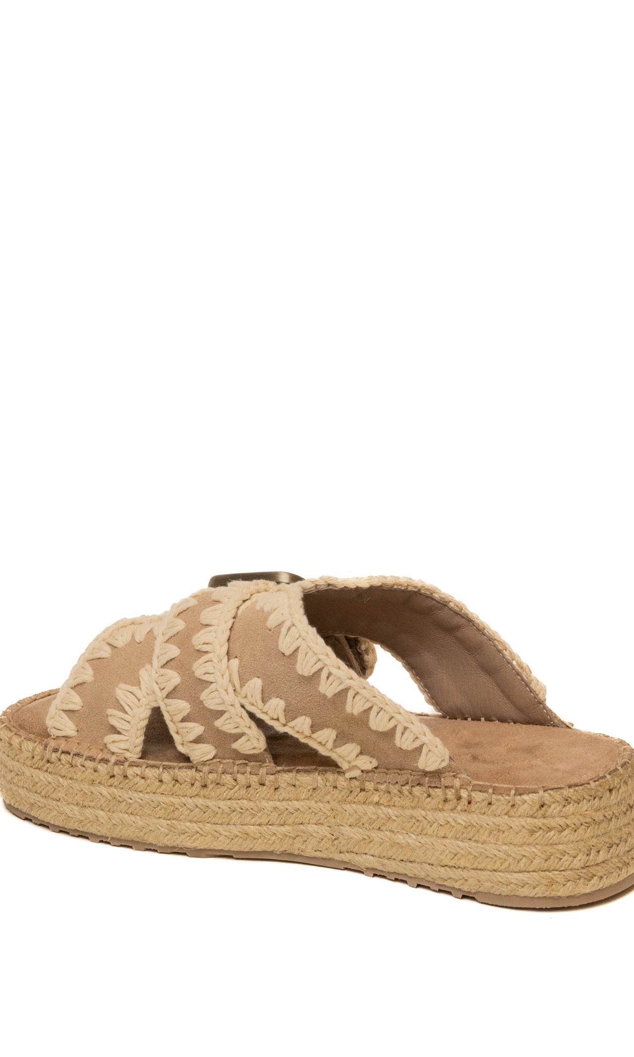 MOU Sandalo camoscio beige/rosa 641003A JUTE-PSA