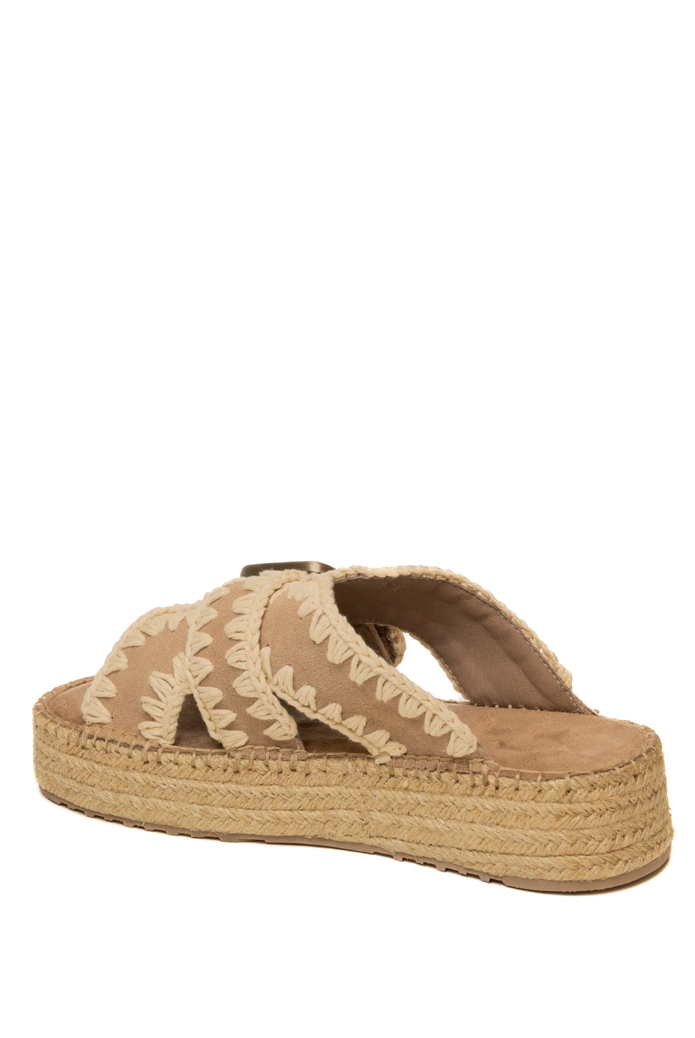 MOU Sandalo camoscio beige/rosa 641003A JUTE-PSA