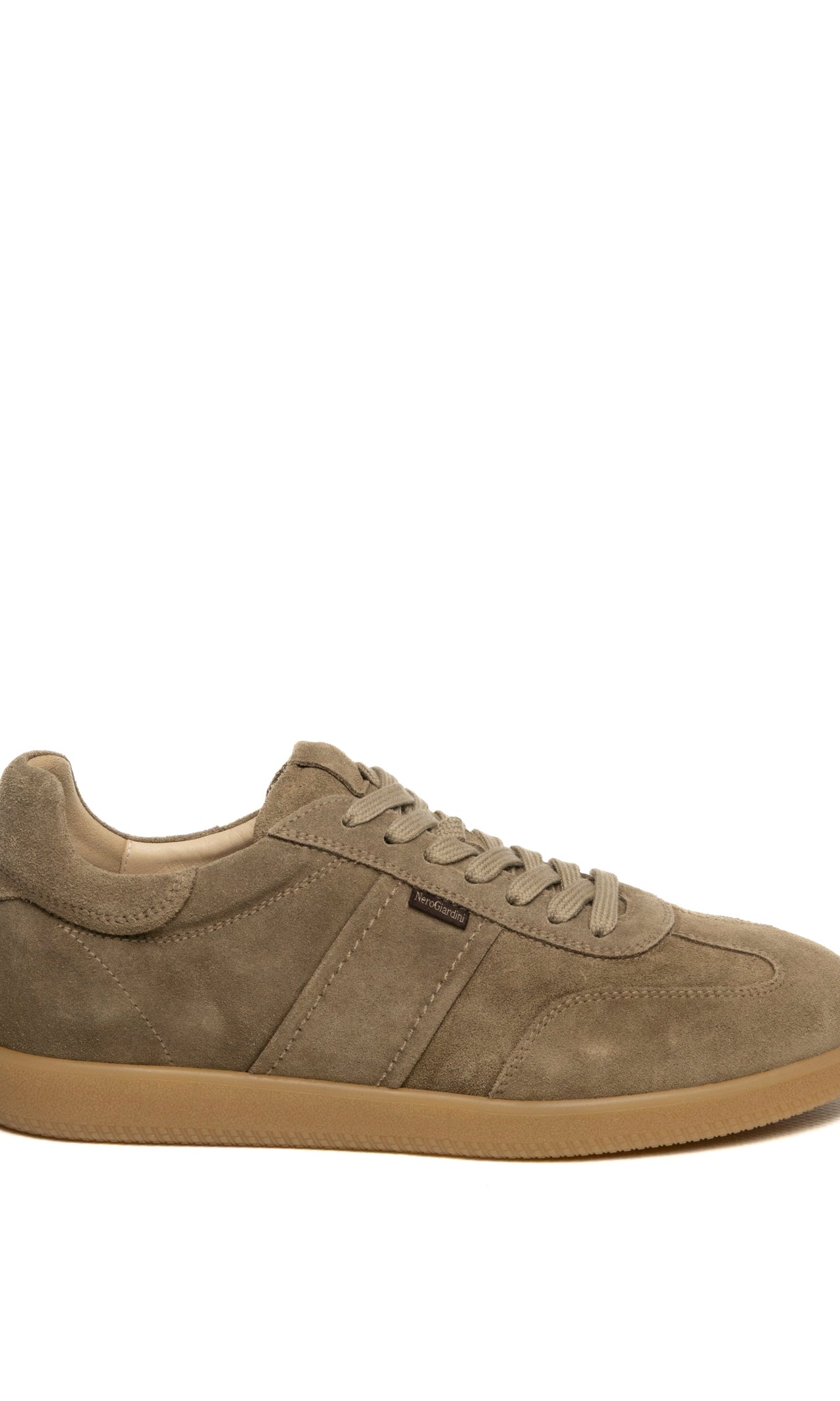 NERO GIARDINI Sneaker camoscio taupe E500685 AROLD-VELO