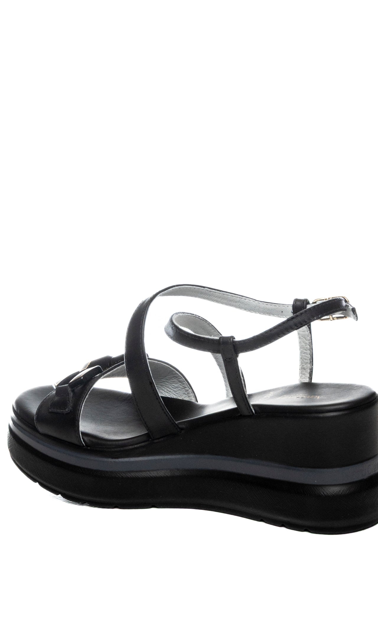 NERO GIARDINI Sandalo zeppa nero E615953 TAMIGI-NERO