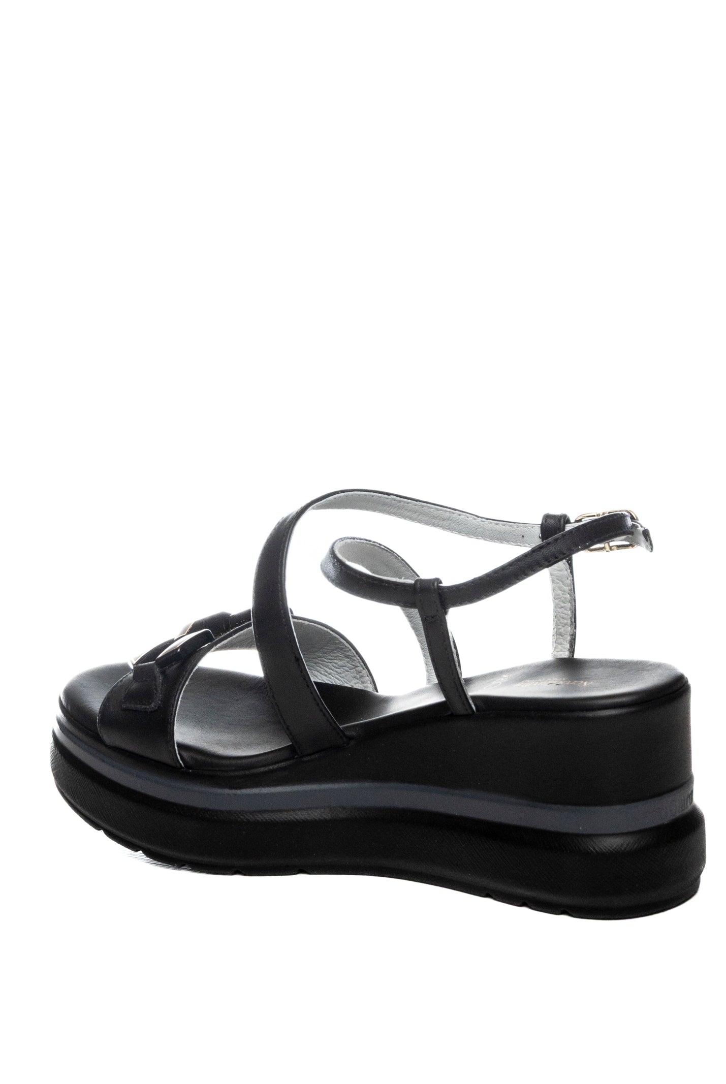 NERO GIARDINI Sandalo zeppa nero E615953 TAMIGI-NERO