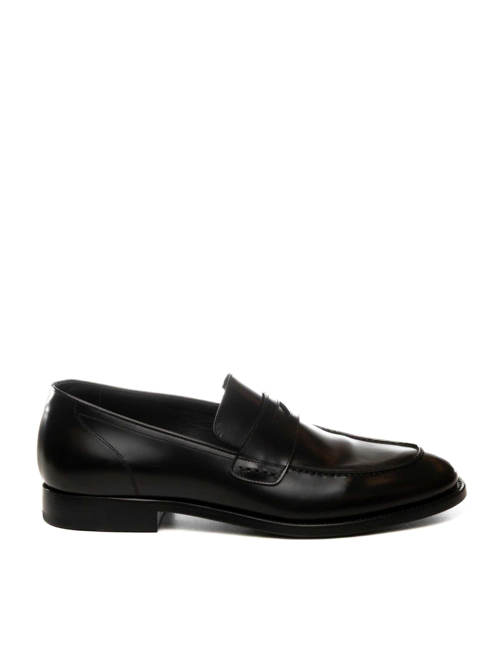 PANTANETTI Mocassino spazzolato nero 18602 REIMS-NERO