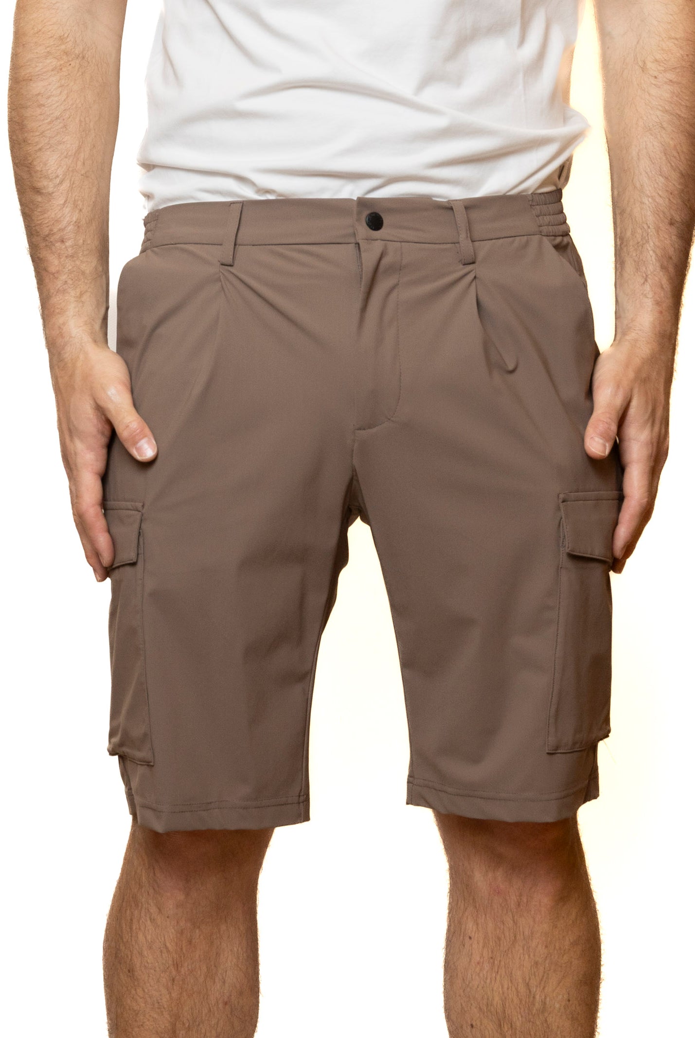 PEOPLE OF SHIBUYA bermuda cotone marrone OMONO PM950-260