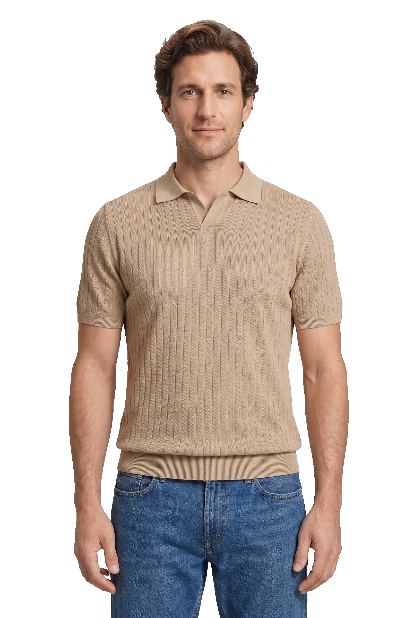 PEOPLE OF SHIBUYA polo cotone marrone RAZUBERI DONGQI-220