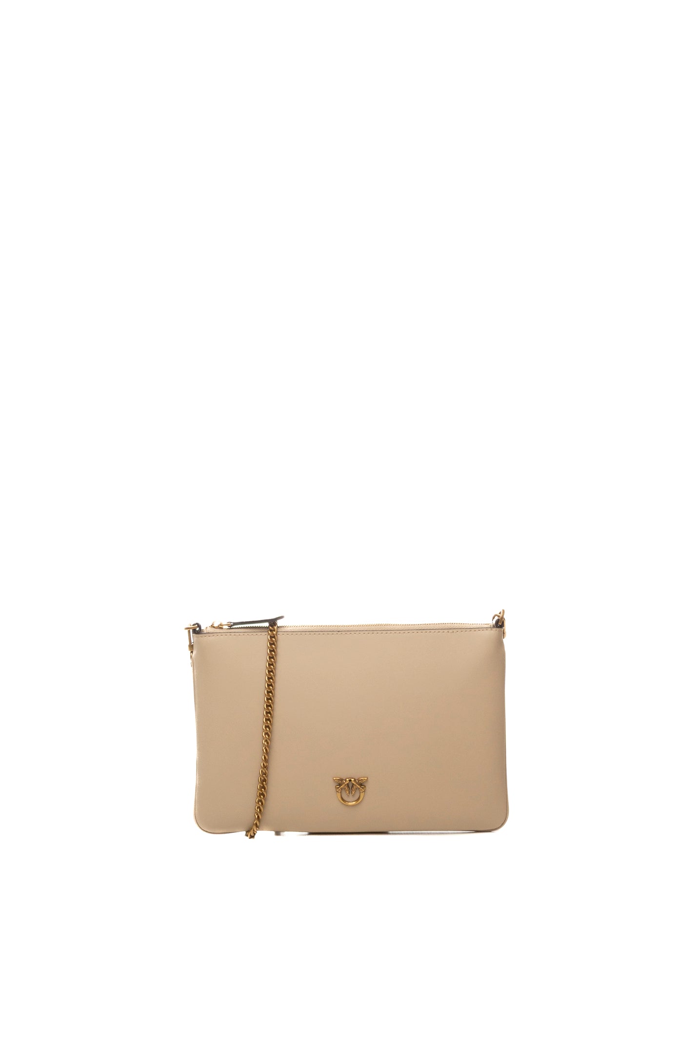 PINKO borsa a spalla flat classic beige/oro 100455-AOF1 FLAT CLASSIC-C50Q
