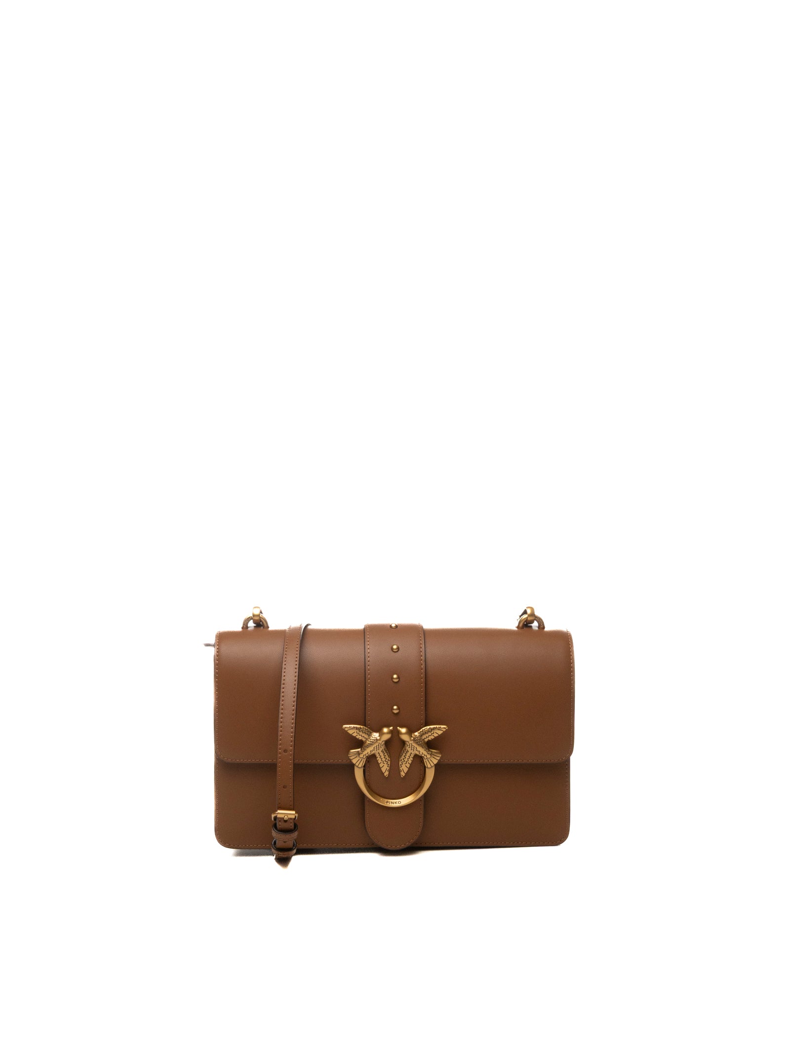 PINKO borsa a spalla love one classic marrone/oro 105857-A0F1 LOVE ONE CLASSIC-L17Q