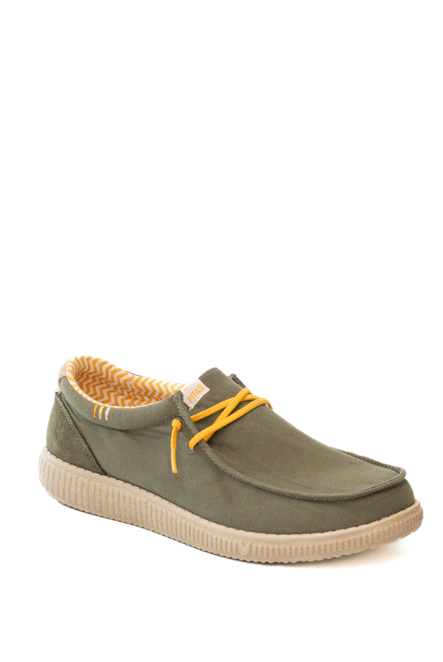 PITAS Slip on ledro kaki LEDRO TESSUTO-KAKI