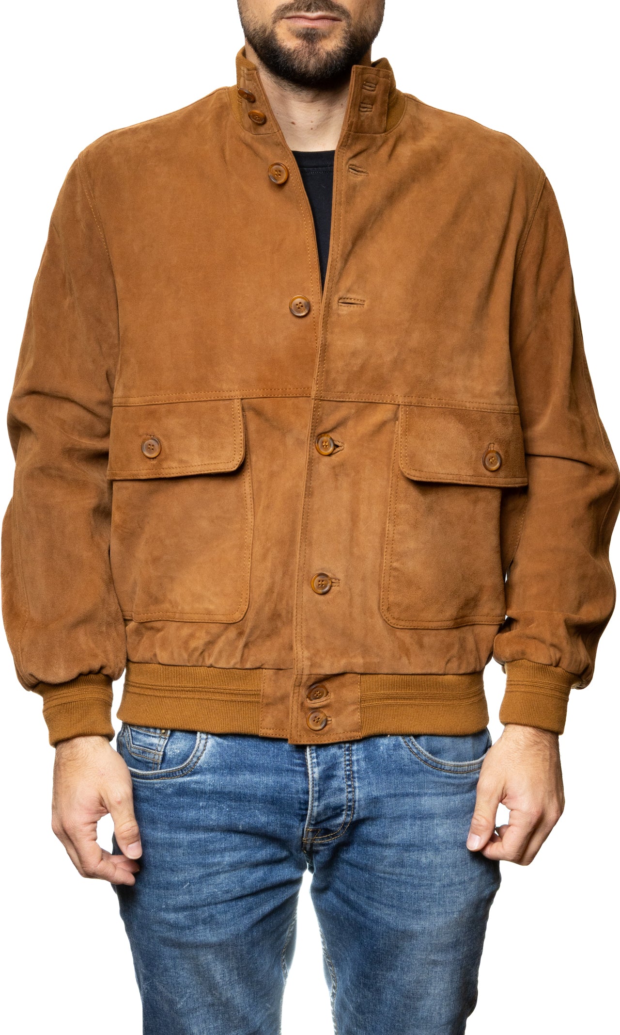 PK BY PASKAL giubbino camoscio caramello 003 CAM-WHISKY