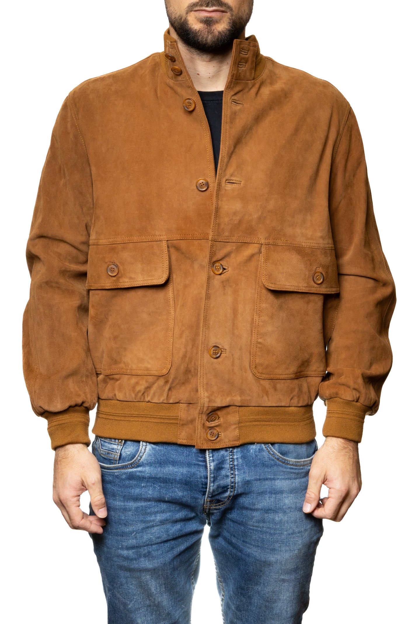 PK BY PASKAL giubbino camoscio caramello 003 CAM-WHISKY