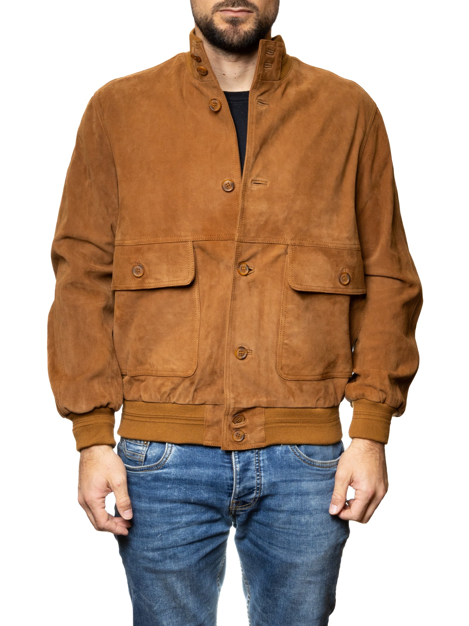 PK BY PASKAL giubbino camoscio caramello 003 CAM-WHISKY