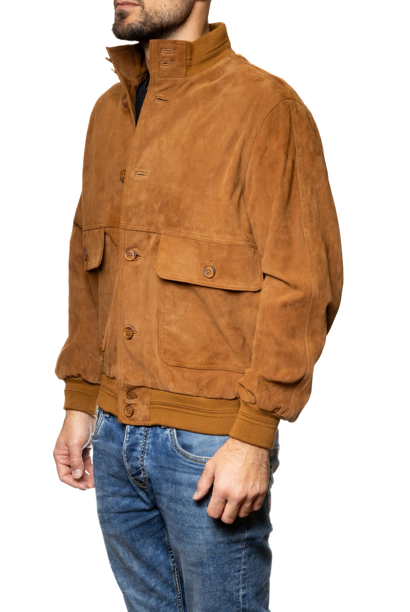 PK BY PASKAL giubbino camoscio caramello 003 CAM-WHISKY