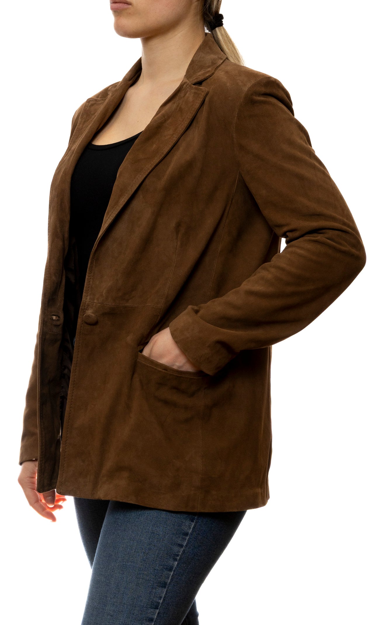 PK BY PASKAL blazer camoscio moro 126 CAM-FORESTA