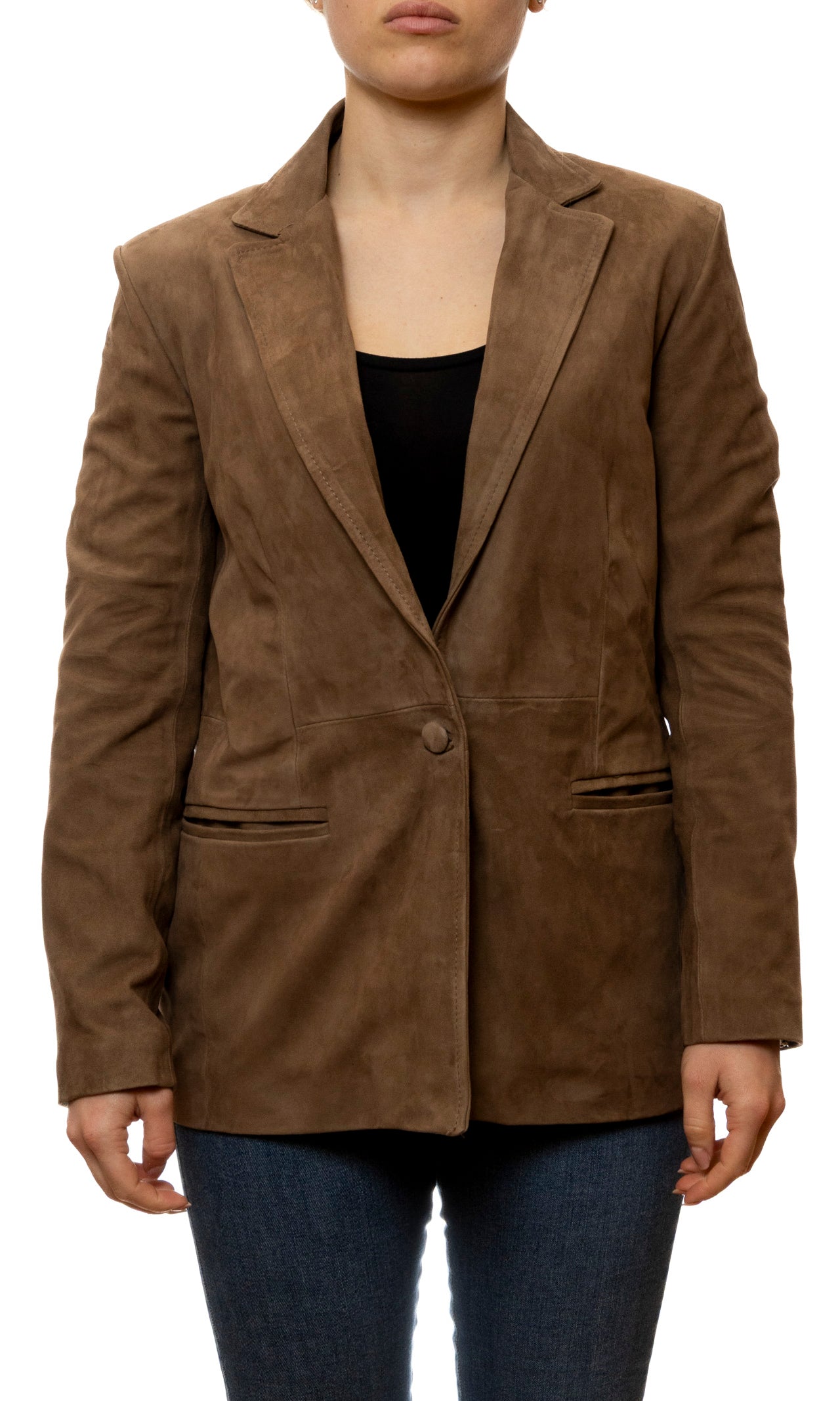 PK BY PASKAL blazer camoscio tortora 126 CAM-TORTORA