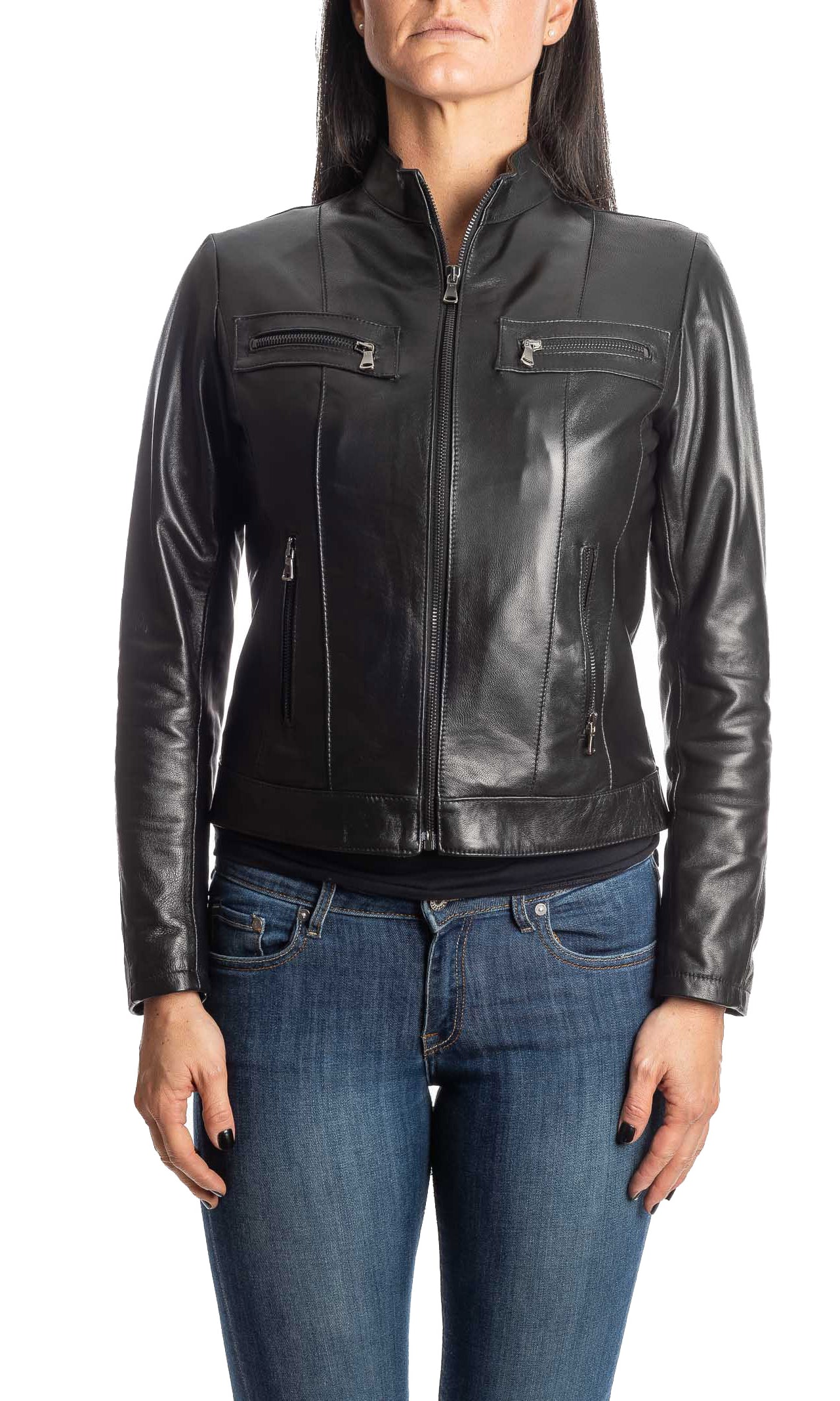 PK BY PASKAL giubbino nappa nero 327 NAPPA-NERO