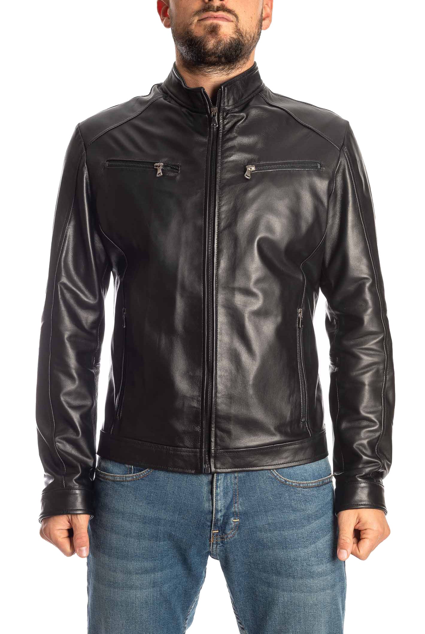 PK BY PASKAL giubbino nappa nero 767 NAPPA-NERO