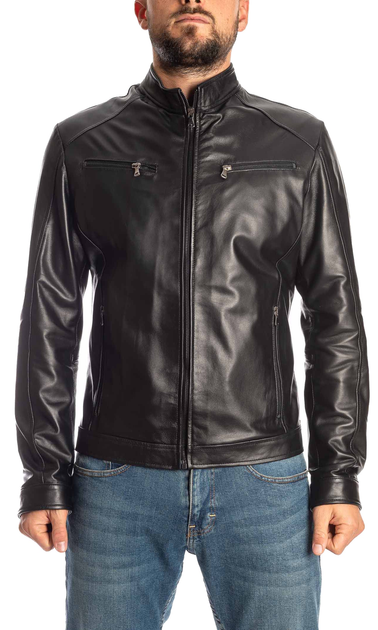 PK BY PASKAL giubbino nappa nero 767 NAPPA-NERO