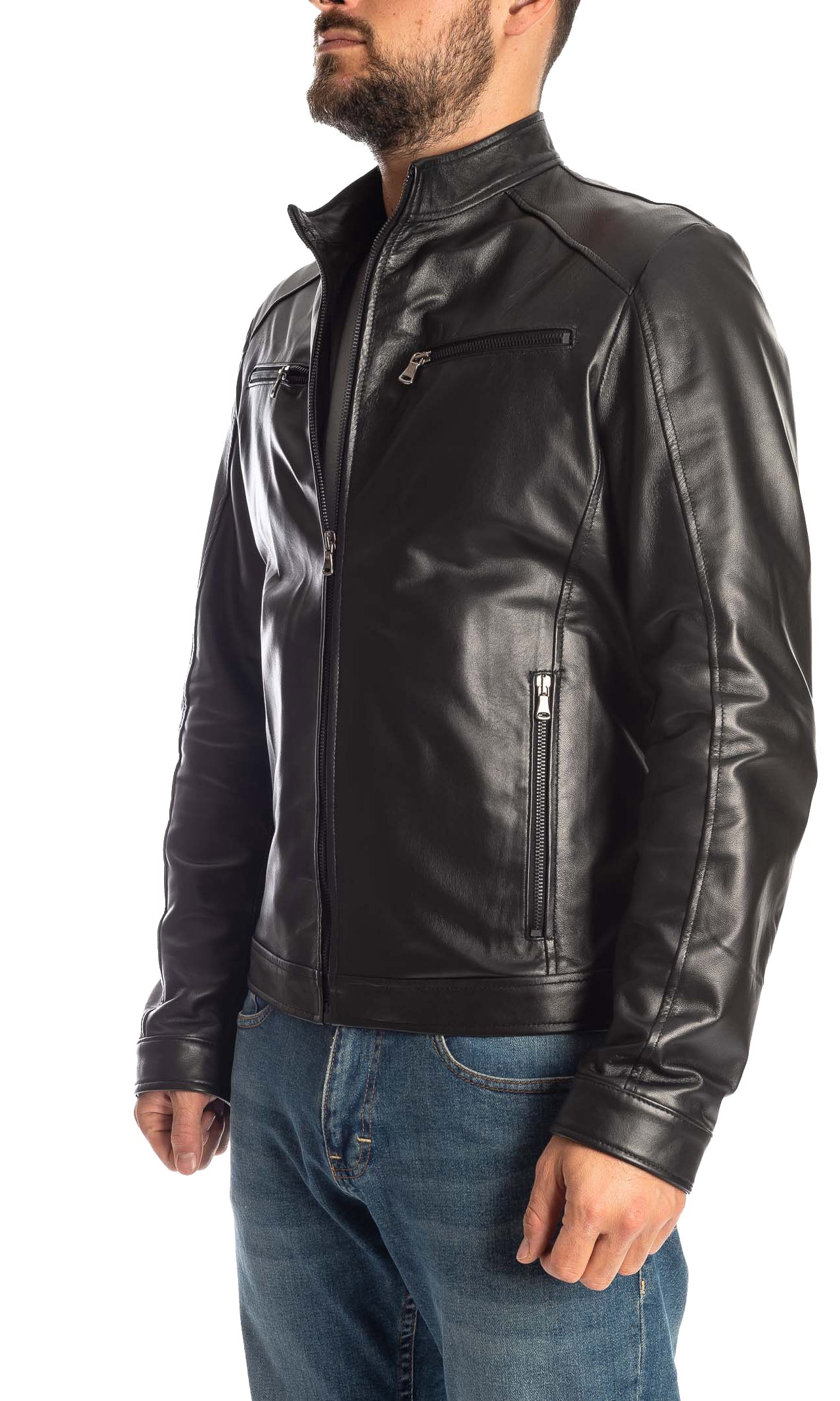 PK BY PASKAL giubbino nappa nero 767 NAPPA-NERO