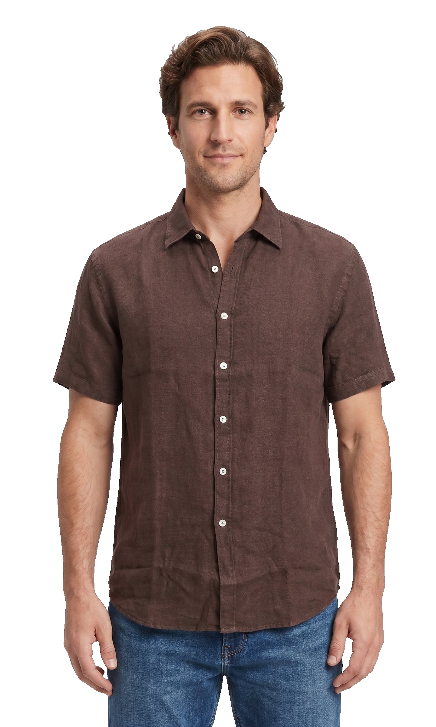 QB24 camicia cotone moro 0126080 COTONE-MORO