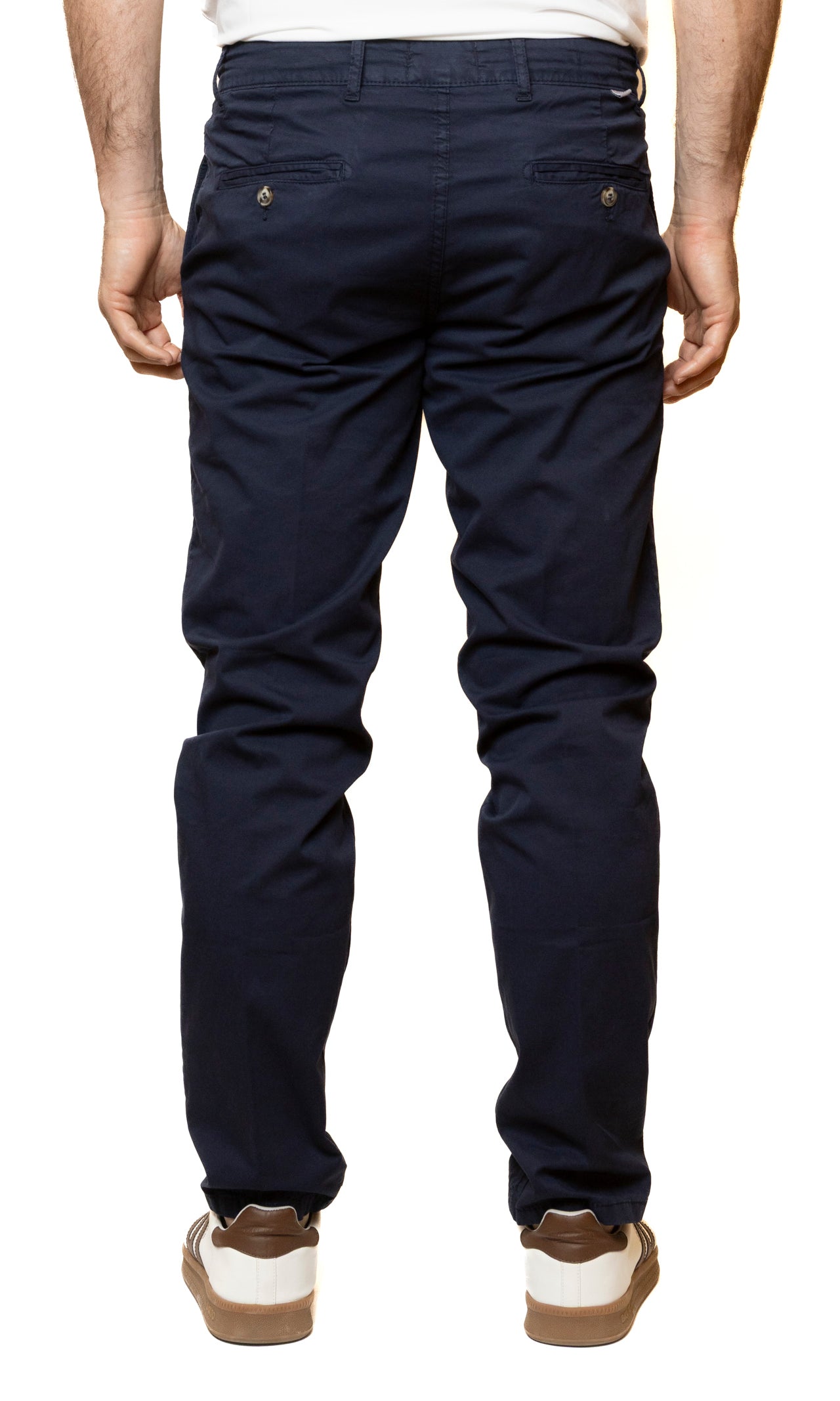 QB24 pantalone cotone blu 0126147 COTONE-BLU