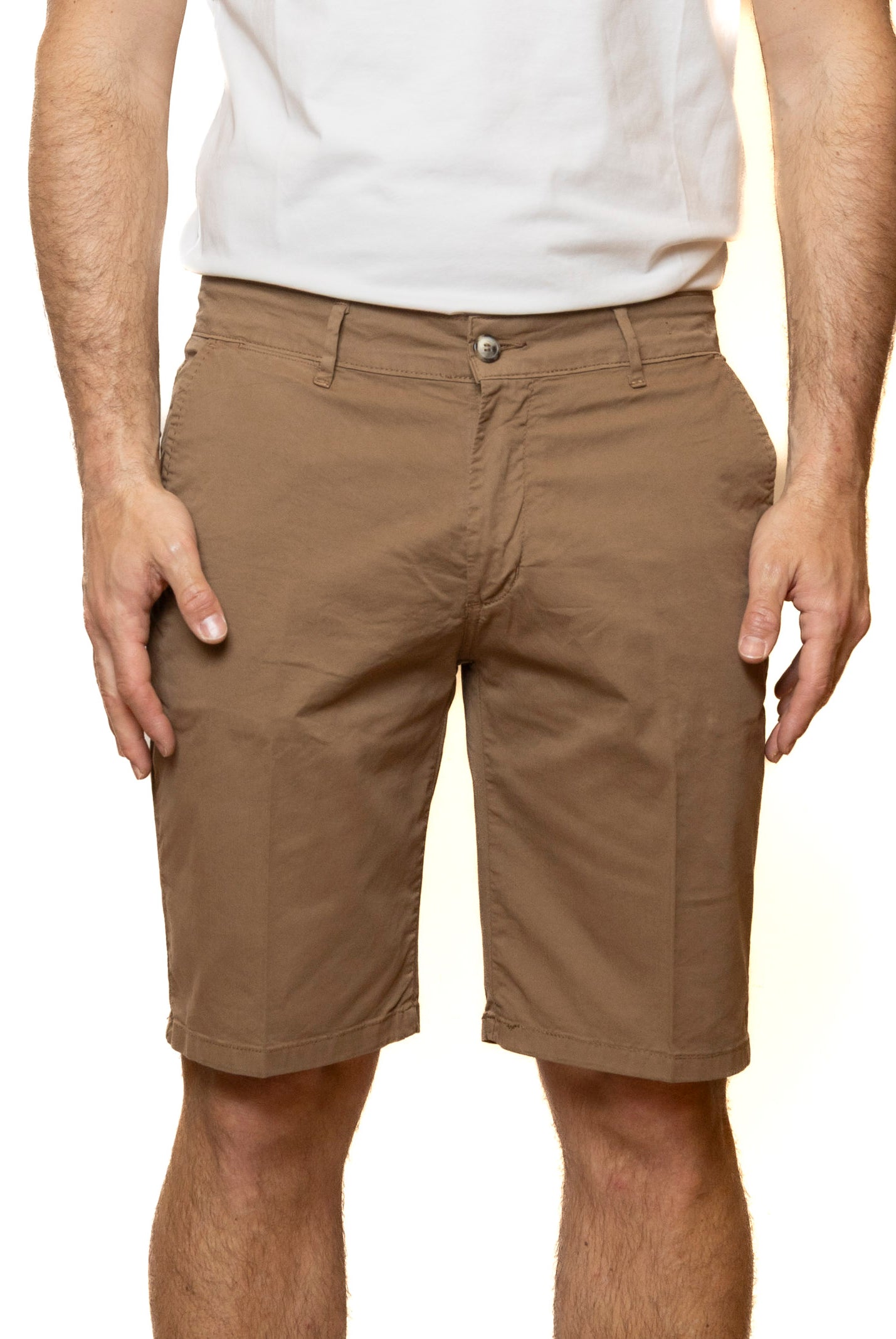 QB24 bermuda cotone beige 0126148 COTONE-BEIGE