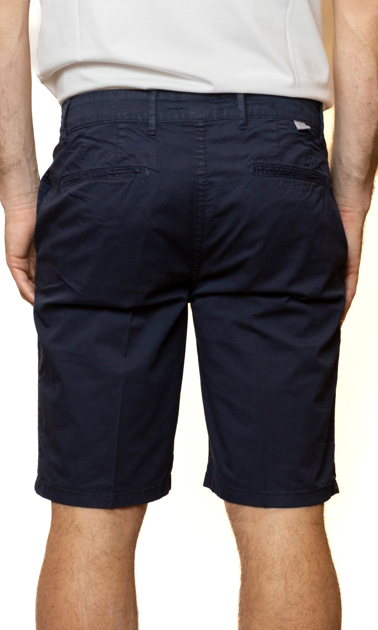 QB24 bermuda cotone blu 0126148 COTONE-BLU
