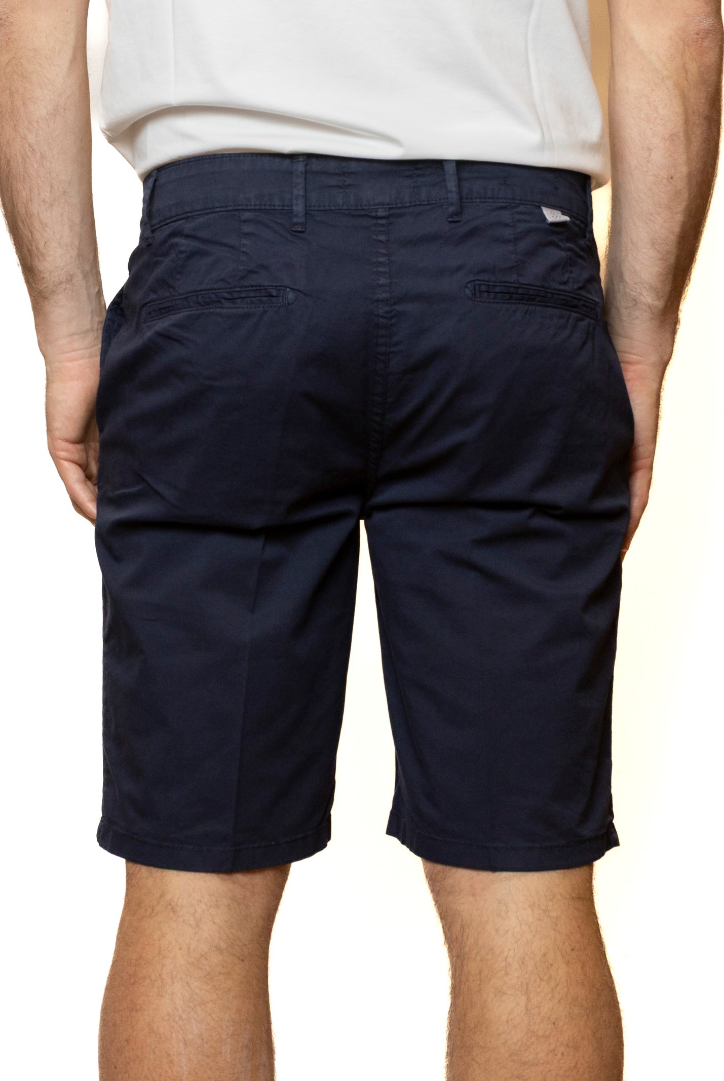 QB24 bermuda cotone blu 0126148 COTONE-BLU