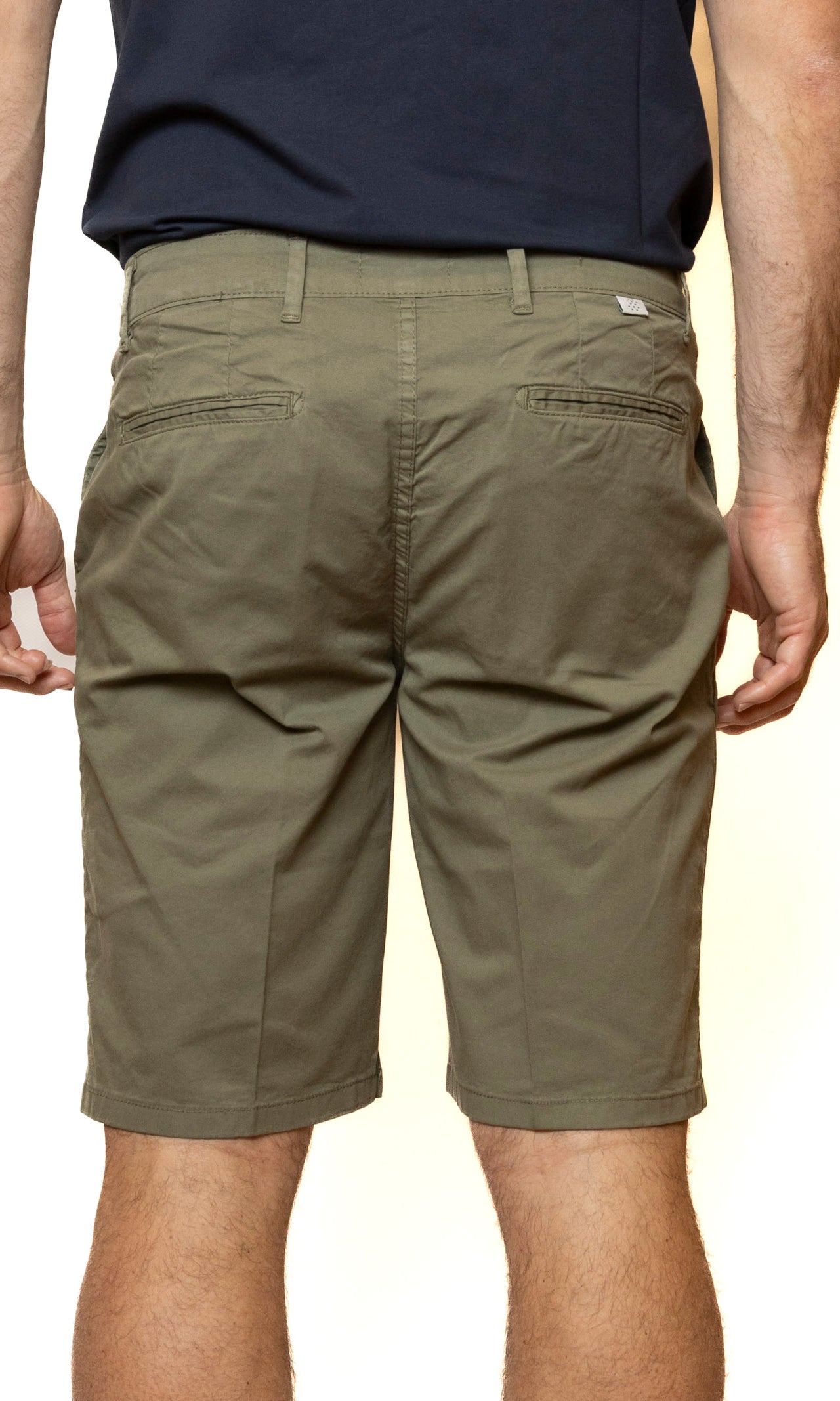 QB24 bermuda cotone verde 0126148 COTONE-GREEN