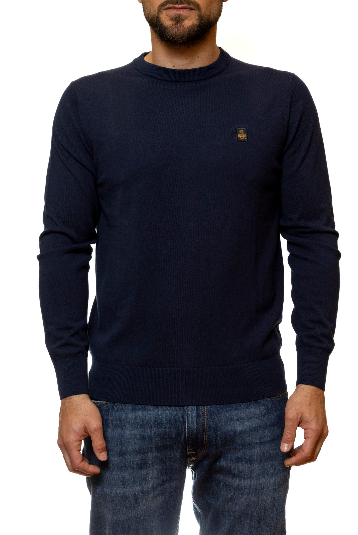 REFRIGIWEAR girocollo cotone blu M25800 BEN-F02800