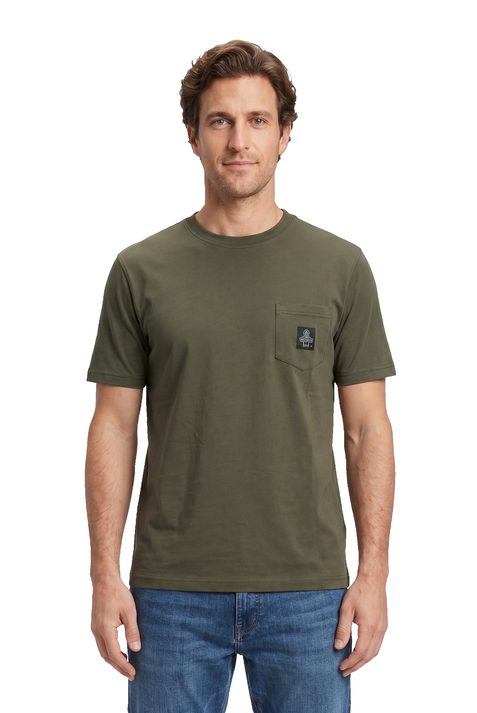 REFRIGIWEAR girocollo cotone verde T22600 PIERCE-E00312